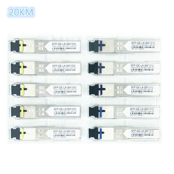 SC SFP Fibra optica module 1.25 G SC 20KM 1310/1550nm Singure Fibre Optice SFP Module de Emisie-recepție PENTRU ONU OLT5 perechi de compatibilitate
