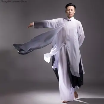 Stil Chinezesc Tradițional Kung Fu Wushu Costum De Arte Martiale Uniformă De Performanță Etapă De Dans Clasic Costum De Tai Chi Îmbrăcăminte