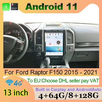 Tesla Stil Ecran Qualcomm Android 11 Auto Multimedia Player AndroidAuto Carplay de Navigare GPS Stereo Pentru Ford F150 2015-2021