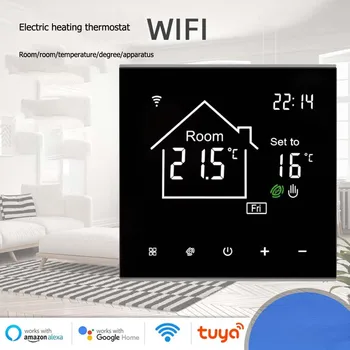 Tuya WiFi Inteligent de Încălzire Termostat Controler LCD Display Touch Screen pentru Încălzire Electrică prin Pardoseală cu Apă/Gaz Cazan de Temperatură