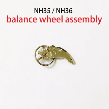 Uita-te la Repararea de Piese de Echilibru Roata de Asamblare (Inclusiv Roata de Echilibru+Swing Atelă) Potrivit pentru NH35 NH36 Mișcare Accesorii Ceas