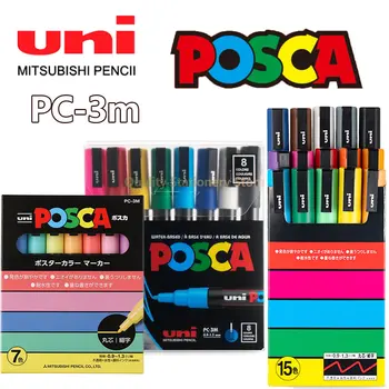 Uni POSCA Marker PC-3M graffiti vopsea stilou pentru poster de publicitate graffiti arta pictura