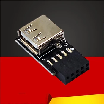 USB 2.0 Placa de baza Antet 9pin Placa de baza pentru Adaptor USB Conector USB2.0 O 9 Pini de sex Feminin Converter pentru Mouse-ul fără Fir Receptor