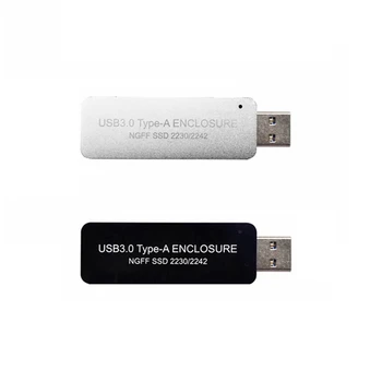 USB3.0 TIP-O SĂ SSD Cabina de Caz, Fără Cablu Pentru unitati solid state B-Cheie SATA Protocol Pentru 2230 Sau 2242 M. 2 SSD
