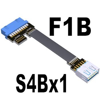 USB3.0 tv cu Cablu de Extensie Dublă Tip O Interfață Internă 19/20P 2x USB 3.0, USB-UN Porturile de Date Cablu Adaptor Cu Șurub