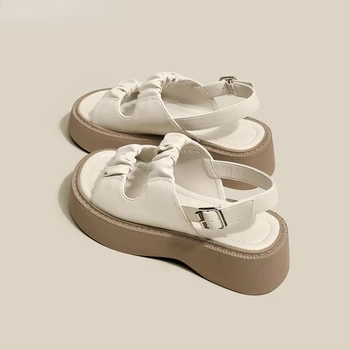 Vara Platforma Femei Sandale 2023 Nou All-Meci Femeie Sandale Plate Cu Talpi Groase Casual Pantofi Sandale De Moda Doamnelor De Inalta Calitate