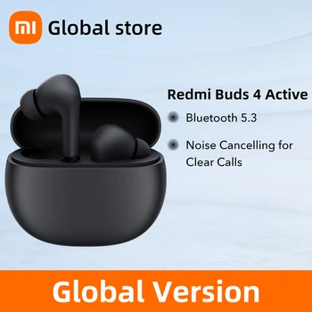 Versiune globală Xiaomi Redmi Muguri de 4 Active TWS Active Noise Cancelling Bluetooth 5.3 Wireless Căști Impermeabil Sport Căști