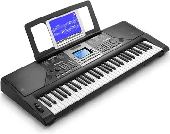 VÂNZĂRILE de VARĂ REDUCERE LA OFERTE PSR S975 61-KeyPiano Pian Digital Portabil Digital China Tastatură Pian Negru Acoperi W/ O