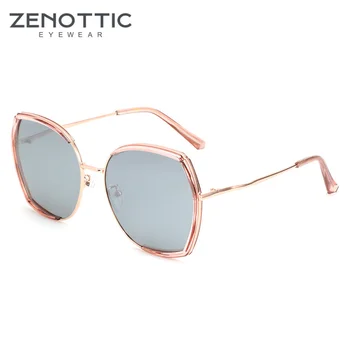 ZENOTTIC Supradimensionate Polarizat ochelari de Soare pentru Femei Brand de Lux de Designer Fluture Cadru Gradient UV400 Conducere Shades Ochelari de Soare