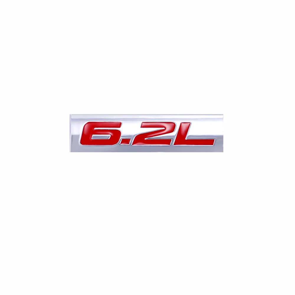 3D 6.2 L de Metal Masina Emblema Portbagaj Autocolant Accesorii Instrumente Mini Cooper Decal pentru Mazda 3bl Bmw F10 Bmw F30 2019 Honda Accord
