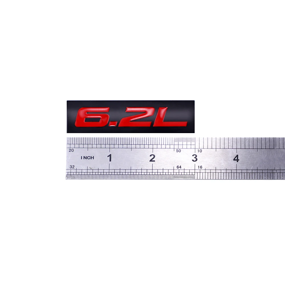 3D 6.2 L de Metal Masina Emblema Portbagaj Autocolant Accesorii Instrumente Mini Cooper Decal pentru Mazda 3bl Bmw F10 Bmw F30 2019 Honda Accord