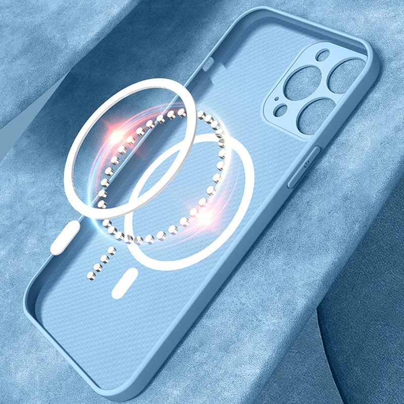 10BUC Cu Cutie Mat Sticla Magsafe Magnetic Cover Pentru iPhone 14 13 12 11 Pro Max Încărcător Wireless Macsafe Caz de Încărcare