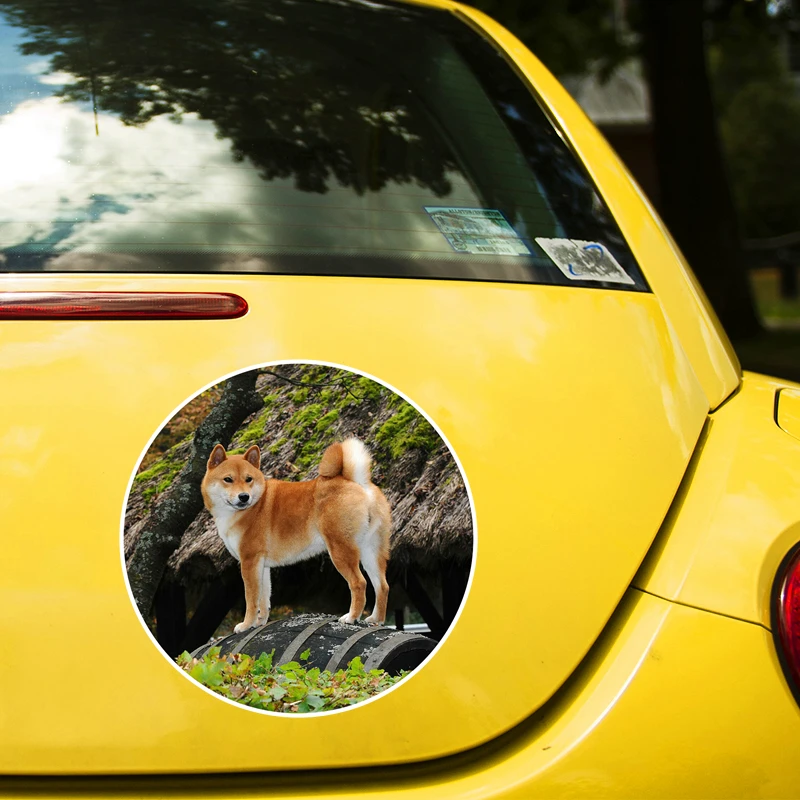 S61707 # Adorabil Shiba Inu Cățeluș Câine Auto-adeziv Decal Autocolant Auto Impermeabila Auto Decoruri pe Bara de protecție din Spate Fereastră Laptop