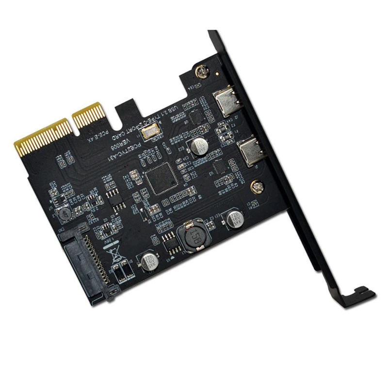 USB3.1 Tip-C Dual Buck Card De Expansiune Tip Dual-C Pozitiv Și Invers Plug Pentru Asmedia Asm3142 To10gbps Card De Expansiune