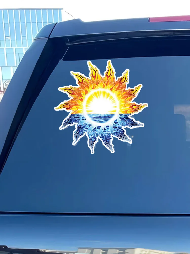 13/17 CM Tribal Soare Ocean Tropical Grafic Autocolant Auto pentru Accesorii Decorative Creative de protecție Solară rezistent la apa PVC Z55