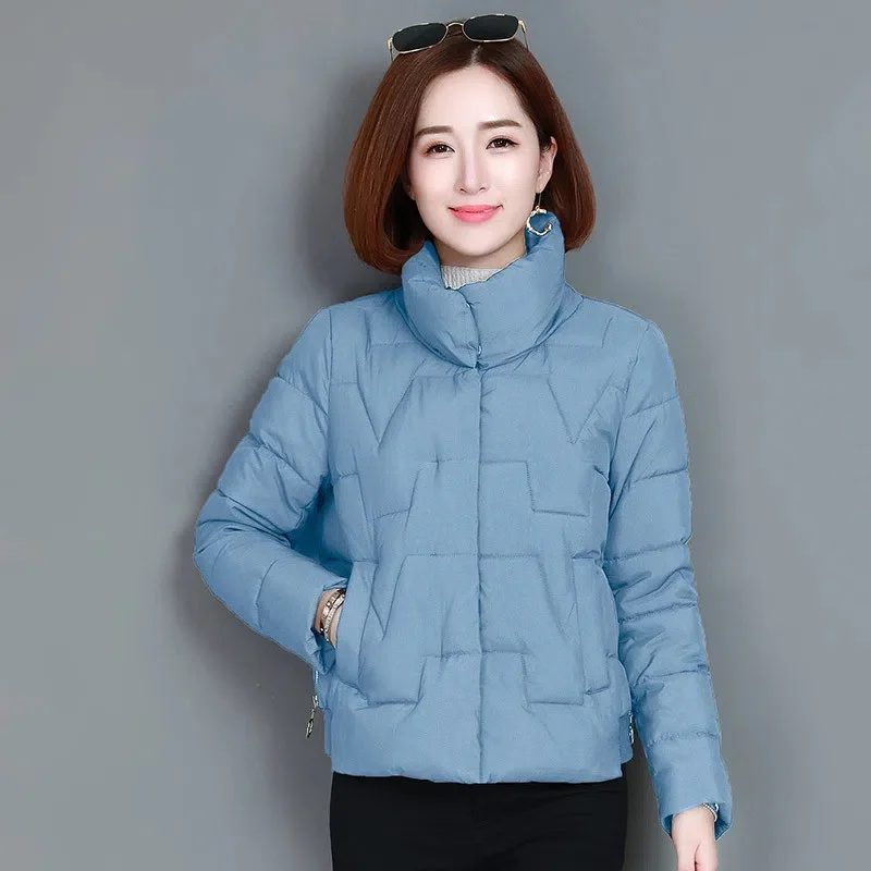 Jos Jacheta Femei Scurta Îngroșarea 2023 Nou Versiunea coreeană Parka Liber Îmbrăcăminte de Bumbac Haina de Iarna Puffer Jacheta Femei Topuri