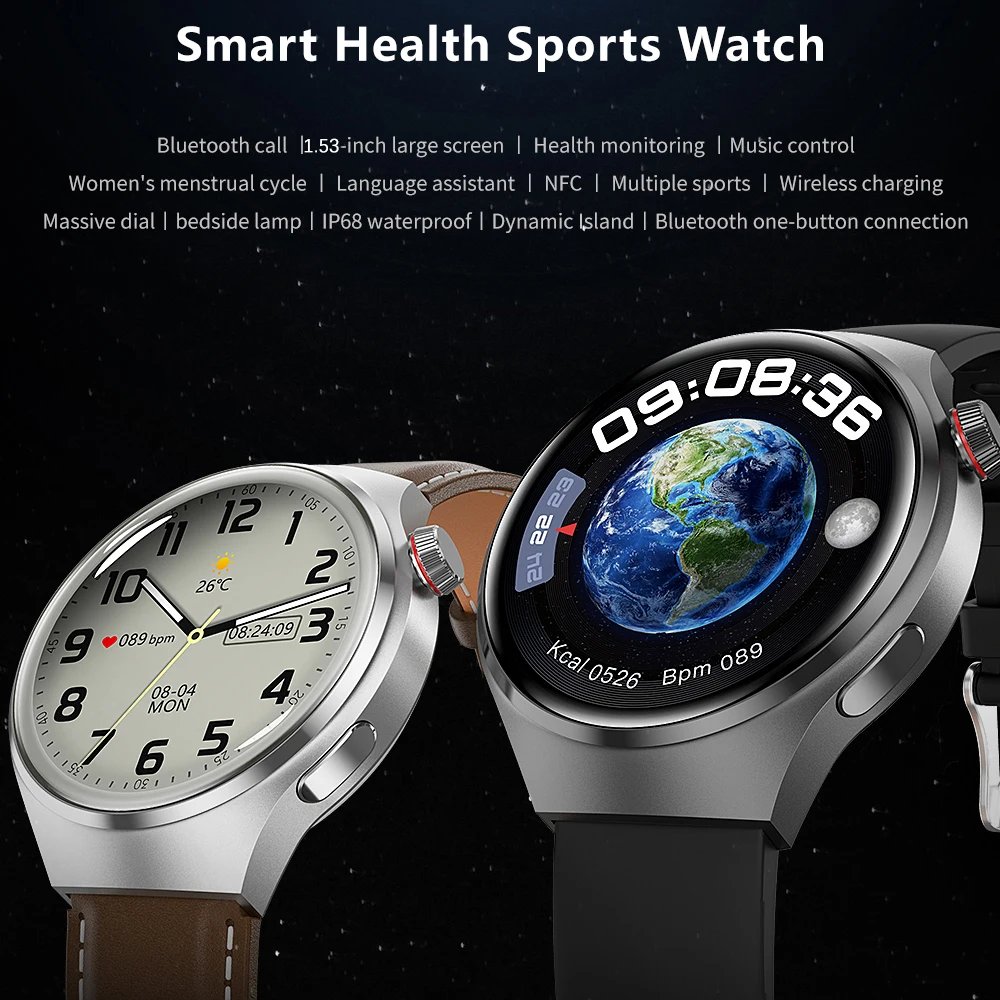 NFC Bluetooth Apel Inteligent Ceas Barbati Sport în aer liber de Fitness Brățară de Zahăr din Sânge Ceas IP68 rezistent la apa GPS Smartwatch Pentru Android
