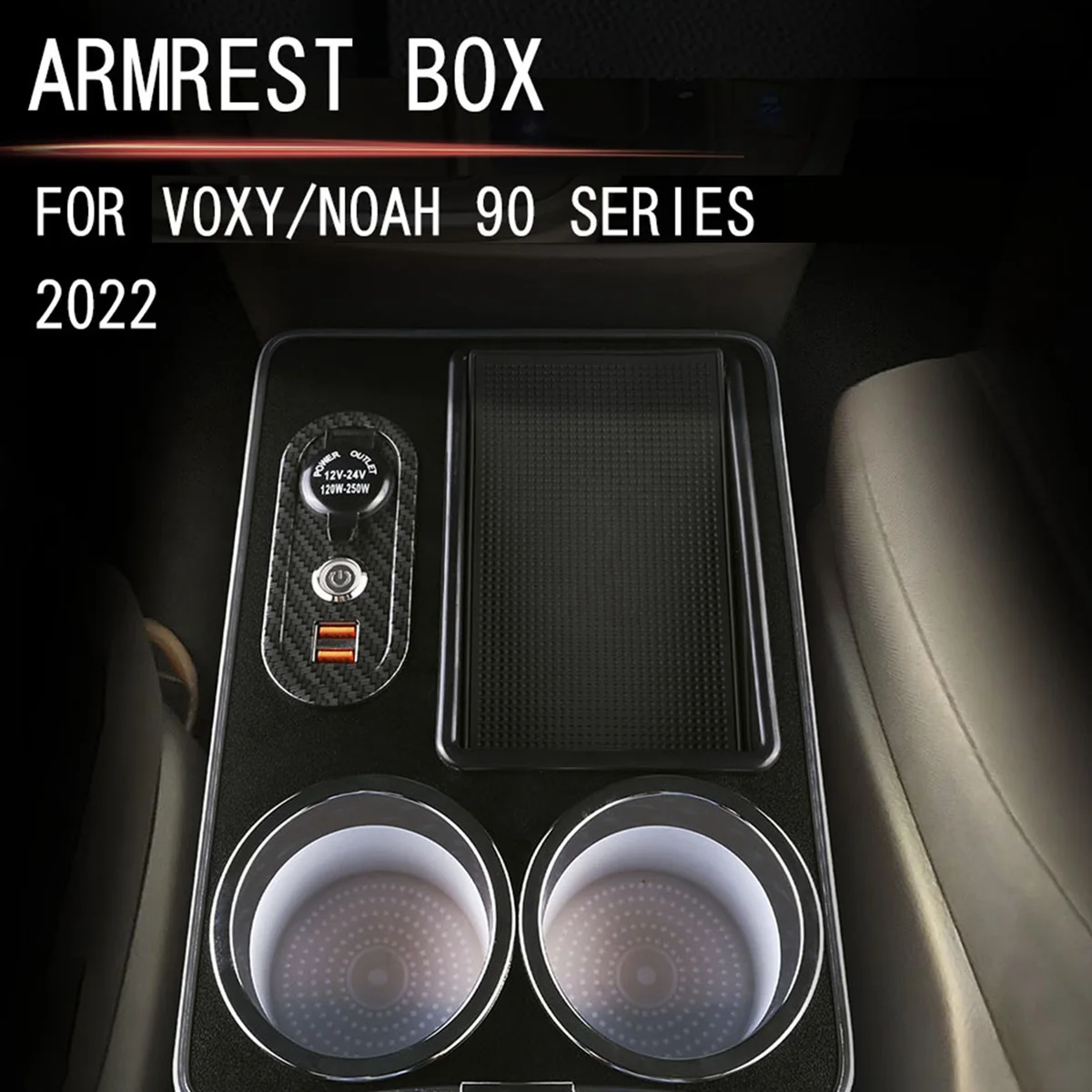 Pentru Toyota Voxy Noe A 90 Serie 2022+ Mijlocul Rândului Din Față Balustrada Box Set General De Afaceri Cotiera Centrală