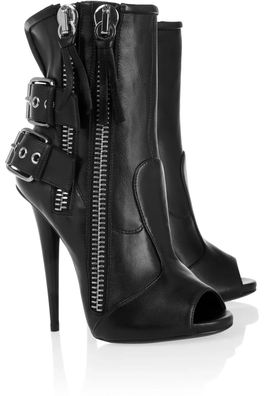 Vară stil de moda pentru Femei Ieftin preț nud negru deschis deget de la picior dublu cu fermoar toc cui papuceii catarama curea rochie grațios pantofi