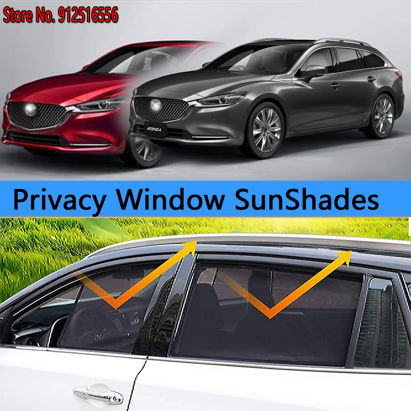 Umbra Soare Umbrire Geam De Protecție Umbrele De Soare Parasolar Accseeories Pentru Mazda 6 Wagon Sedan 2018 - 2023 Atenza Mazda6 2019 2020