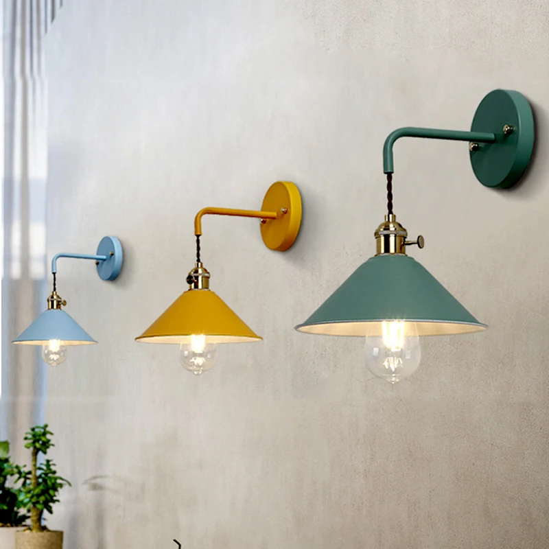 ZK50 LED Lampă de Perete Nordic Colorate Dormitor Noptieră Lampa de Perete Simple Decorațiuni interioare Decoratiuni Interioare Lampa de Perete E27 110V-260V